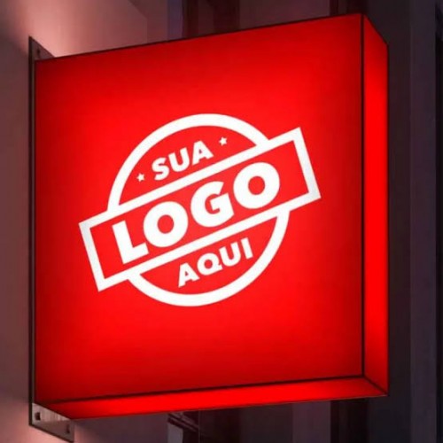 Letreiro de canto para lojas 